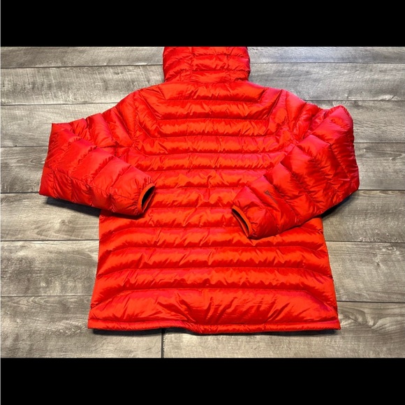 Eddie Bauer StormDown 800 Orange Puffer Puffy Goose Down Mens Jacket Size Large - Picture 10 of 10